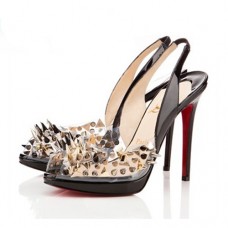 Christian Louboutin Pik Pik Pik 120mm slingbacks černé