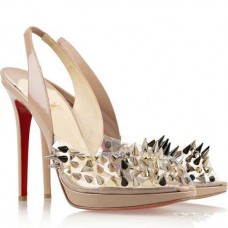 Christian Louboutin Pik Pik Pik 120mm Slingbacks - tělové barvy