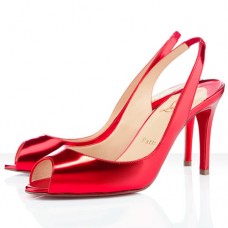 Christian Louboutin You You 80mm slingbacks červená