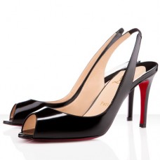 Christian Louboutin You You 80mm Slingbacks Černé