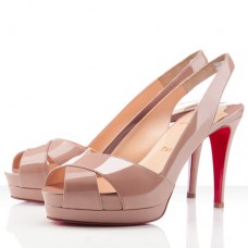 Christian Louboutin Soso 120mm slingbacks tělové barvy