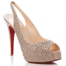 Christian Louboutin Star Prive 120mm Slingbacks růžové