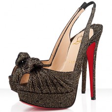 Christian Louboutin Jenny 140mm slingbacks černé