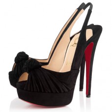 Christian Louboutin Jenny 140mm Speciální příležitosti Černá Christian Louboutin Jenny 140mm Speciální příležitosti Černá