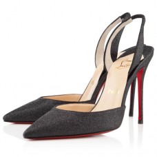 Christian Louboutin Ever 100mm Slingbacks Černé Christian Louboutin Ever 100mm Slingbacks Černé