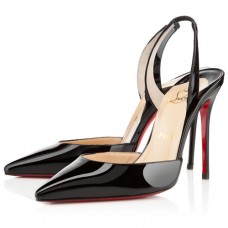 Christian Louboutin Ever 100mm Slingbacks Černé Christian Louboutin Ever 100mm Slingbacks Černé