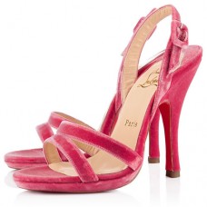 Christian Louboutin Fine Romance 120mm slingbacks růžové pařížské