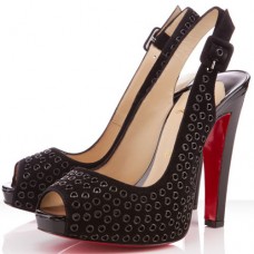 Christian Louboutin Aicha 120mm Slingbacks Černé