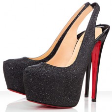 Christian Louboutin Dafsling 160mm Slingbacks Černé