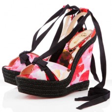 Christian Louboutin Isabelle 140mm klínky růžové