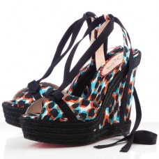 Christian Louboutin Isabelle 140mm klínky modré