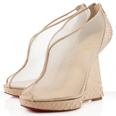 Christian Louboutin Janet 120mm klínky bílé