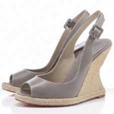 Christian Louboutin You Love 120mm klínky - taupe