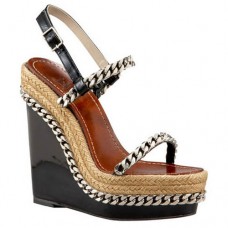Christian Louboutin Macarena 120mm klínky hnědé
