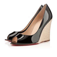 Christian Louboutin Puglia 100mm klínky černé
