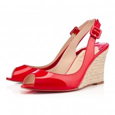 Rtěnka Christian Louboutin Puglia 80mm Wedges Rouge