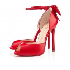 Christian Louboutin Dos Noeud 120mm Zvláštní příležitost Červená