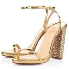 Sandály Christian Louboutin Au Palace 120mm zlaté Sandály Christian Louboutin Au Palace 120mm zlaté