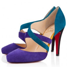 Sandály Christian Louboutin Citoyenne 100mm fialové Sandály Christian Louboutin Citoyenne 100mm fialové