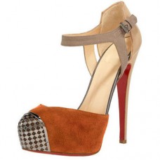Christian Louboutin Boulima Exclusive D'orsay 120mm Sandály Hnědé