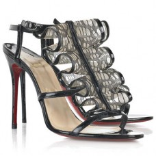 Sandály Christian Louboutin Fortitia 100mm černé Sandály Christian Louboutin Fortitia 100mm černé