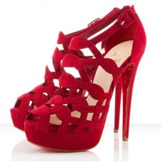 Sandály Christian Louboutin Larissa Plato 140mm červené Sandály Christian Louboutin Larissa Plato 140mm červené