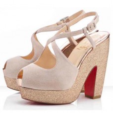 Sandály Christian Louboutin Martel 140mm - tělové Sandály Christian Louboutin Martel 140mm - tělové