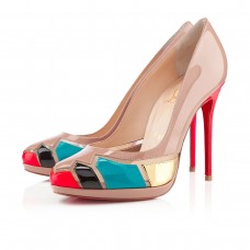 Christian Louboutin Astrogirl 120mm lodičky tělové barvy Christian Louboutin Astrogirl 120mm lodičky tělové barvy