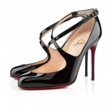 Christian Louboutin Viva Dita 100mm Mary Jane Lodičky Černé Christian Louboutin Viva Dita 100mm Mary Jane Lodičky Černé