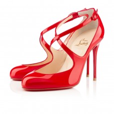 Christian Louboutin Viva Dita 100mm Mary Jane Lodičky Červené Christian Louboutin Viva Dita 100mm Mary Jane Lodičky Červené