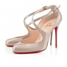 Christian Louboutin Viva Dita 100mm Mary Jane Lodičky Kamenné Christian Louboutin Viva Dita 100mm Mary Jane Lodičky Kamenné