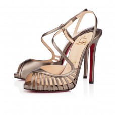 Sandály Christian Louboutin Scoubridou 120mm bronzové Sandály Christian Louboutin Scoubridou 120mm bronzové