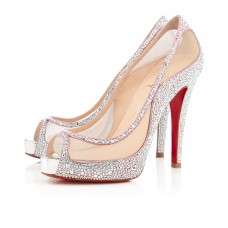 Christian Louboutin Camillas 120mm Peep Toe Lodičky Aurora Boreale Christian Louboutin Camillas 120mm Peep Toe Lodičky Aurora Boreale