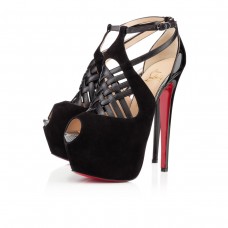 Christian Louboutin Carlota 160mm Platformové Boty Černé