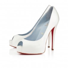 Christian Louboutin Vendome 120mm Speciální příležitosti Světle bílá Christian Louboutin Vendome 120mm Speciální příležitosti Světle bílá