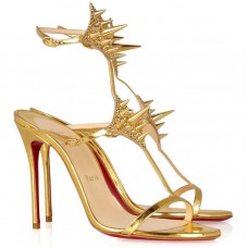 Christian Louboutin Lady Max 100mm Speciální příležitosti Zlatá