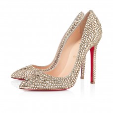 Christian Louboutin Pigalle Strass 120mm Speciální příležitosti Zlaté Christian Louboutin Pigalle Strass 120mm Speciální příležitosti Zlaté