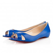 Christian Louboutin Croisette Ploché Sandály Modré Christian Louboutin Croisette Ploché Sandály Modré