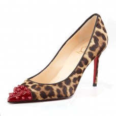 Christian Louboutin Geo 80mm Lodičky s Leopardím vzorem
