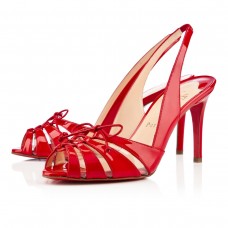 Sandály Christian Louboutin Corsetica 80mm červené Sandály Christian Louboutin Corsetica 80mm červené