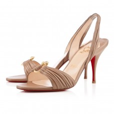 Sandály Christian Louboutin Vanestic 80mm v taupe