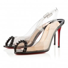 Christian Louboutin Ring My Toe 80mm Slingbacks Černé