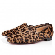 Christian Louboutin Henriette Mokasíny s leopardím vzorem