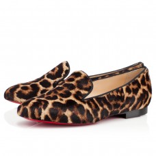 Christian Louboutin Sakouette Mokasíny s leopardím vzorem