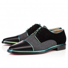 Christian Louboutin Bruno Orlato Mokasíny Černé/Šedé Christian Louboutin Bruno Orlato Mokasíny Černé/Šedé