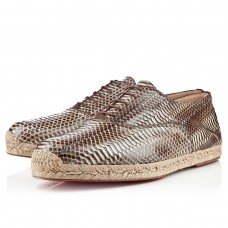 Sandály Christian Louboutin Esparfred kámen Sandály Christian Louboutin Esparfred kámen