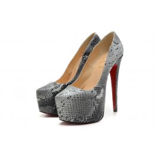 Christian Louboutin Daffodile 160mm Platformové Boty Šedé
