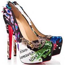 Christian Louboutin Daffodil 160mm Platformové Boty Vícebarevné