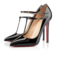 Christian Louboutin V Neck 100mm Lodičky Černé