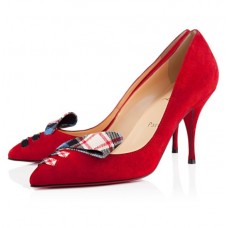Christian Louboutin So Audrey 80mm Lodičky Červené Christian Louboutin So Audrey 80mm Lodičky Červené